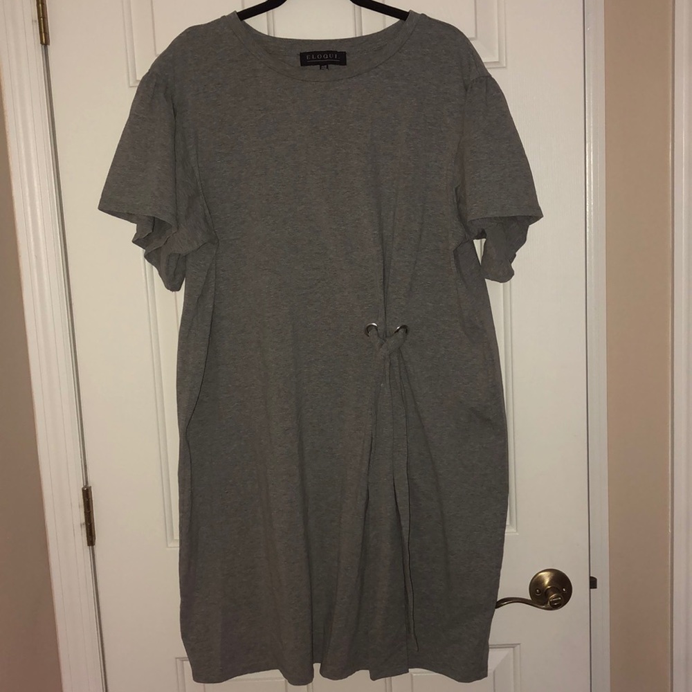 Eloquii Dress Heather Gray Dress Size 14/16